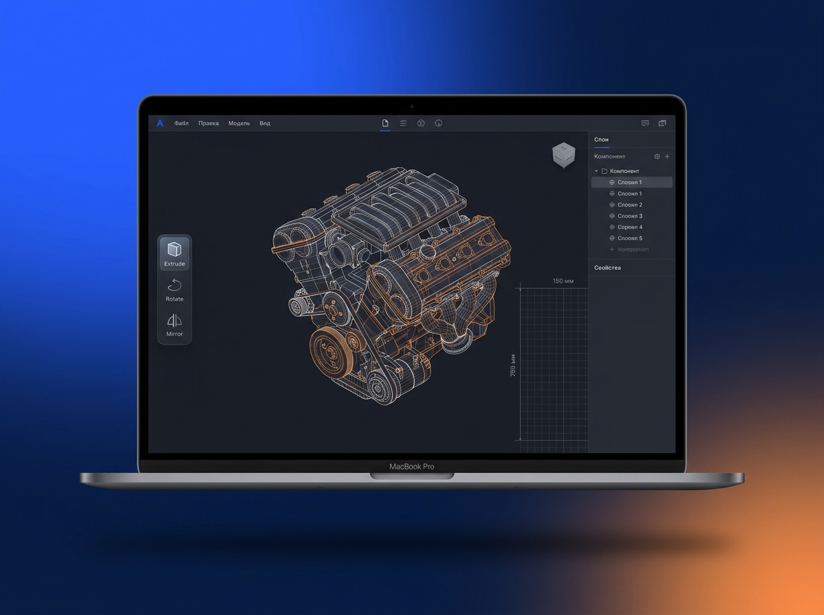 Desktop-приложение для CAD