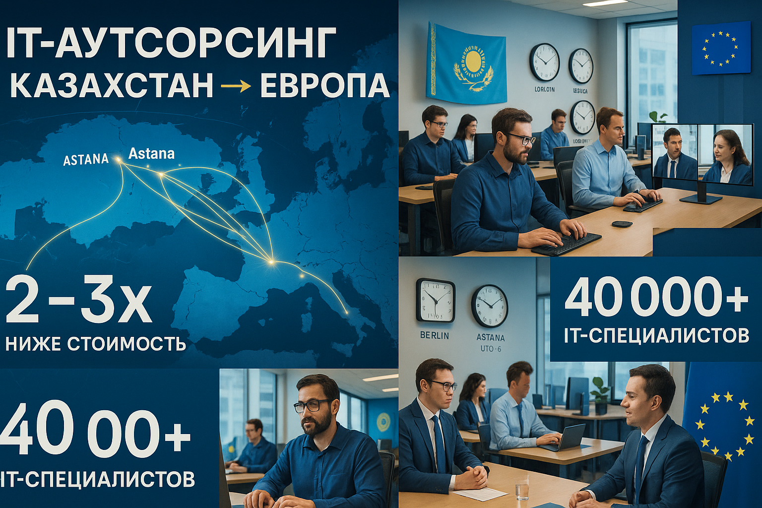 IT-аутсорсинг в Казахстане 2025: почему европейские компании выбирают нас