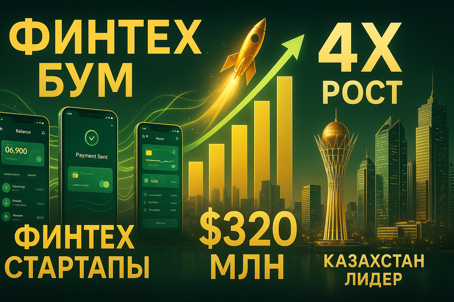 Финтех-бум: количество стартапов в Казахстане выросло в 4 раза за год