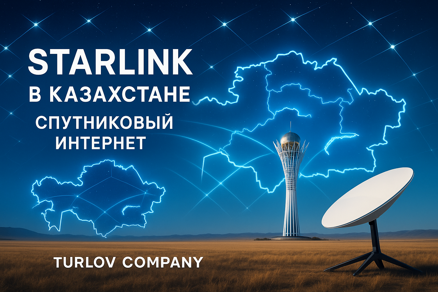Starlink официально приходит в Казахстан: компания Турлова начнет поставки